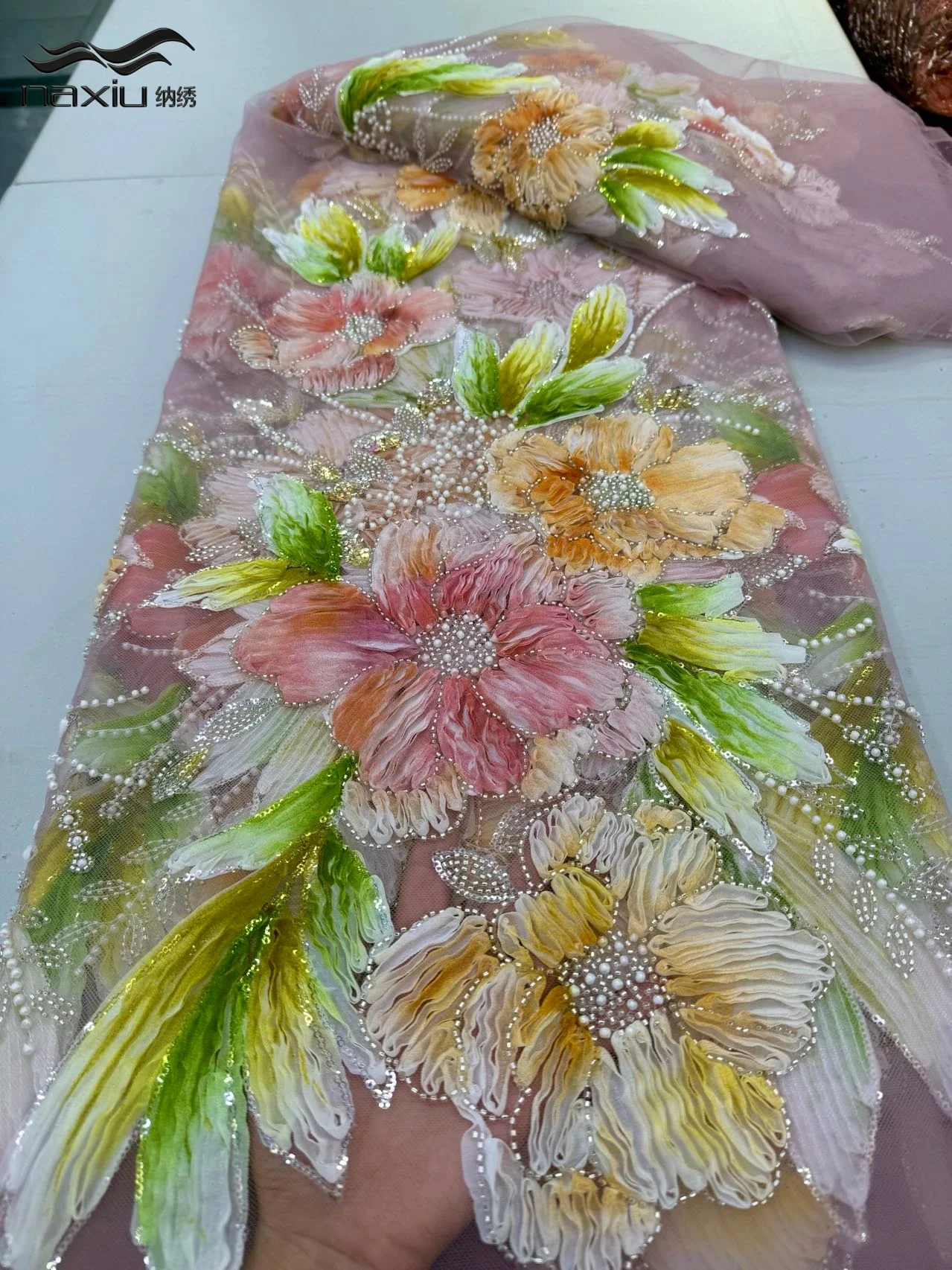 

Африканская кружевная ткань Madison для жениха, расшитая бисером, 2026, высокое качество, французская нигерийская кружевная ткань с блестками для шитья свадебного платья