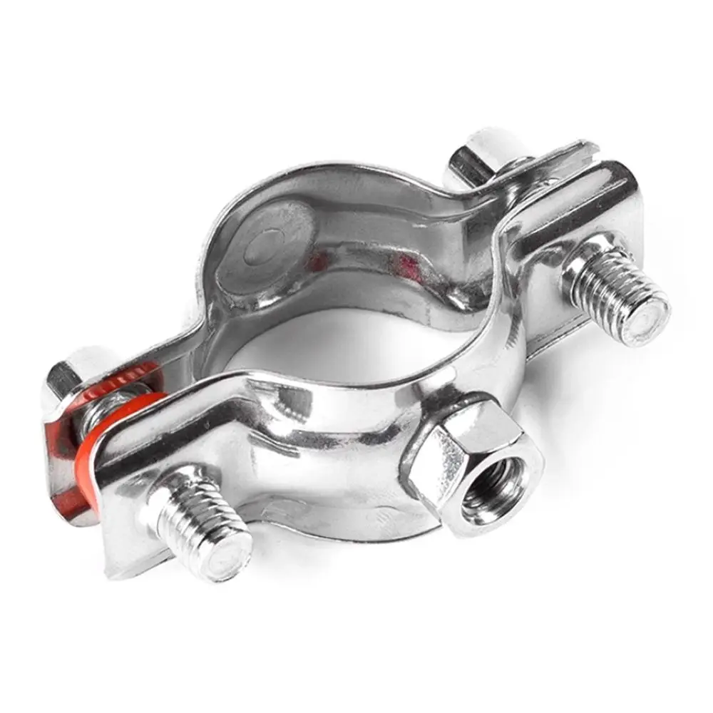 1Pcs OD 8-325mm Stainless Steel Pipe Bracket M8 Nut 304 Stainless Steel Pipe Clamp U-Shaped Adjustable Pipe Support Bracket