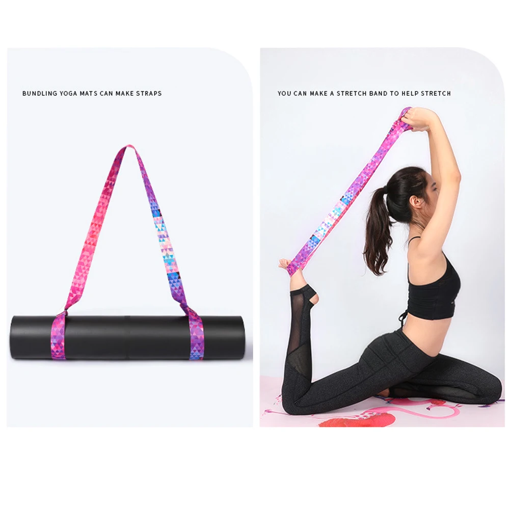 Yoga Mat Carrying Strap Adjustable Shoulder Straps Pilates Exercise Sling Yoga Mat Sports Sling Strap Belt Shoulder Carry Belt