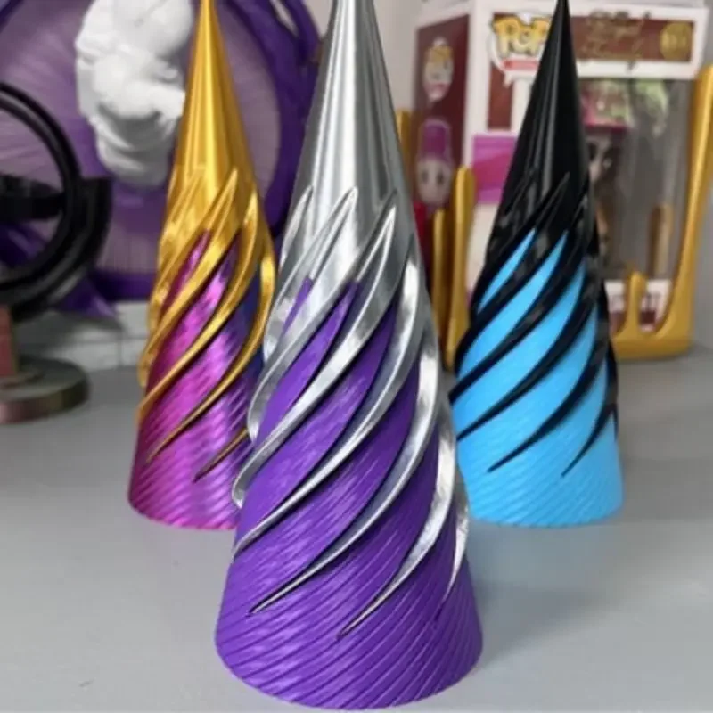 3d Infinite Spiral Christmas Tree 3d Printed Helix Screw Fidget Toy Spiral Cone Impossible Pyramid Passthrough Sculpture Deco