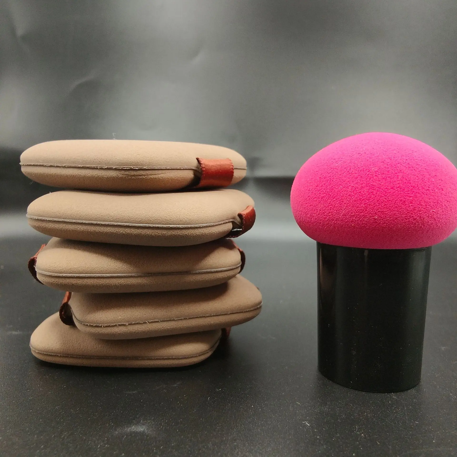 Op Maat Gemaakte Logo Vierkante Chocolade Latex Gezichtsfoundation Bb Cream Make Up Spons Marshmallow Beauty Make-Up Blender Sponslogo