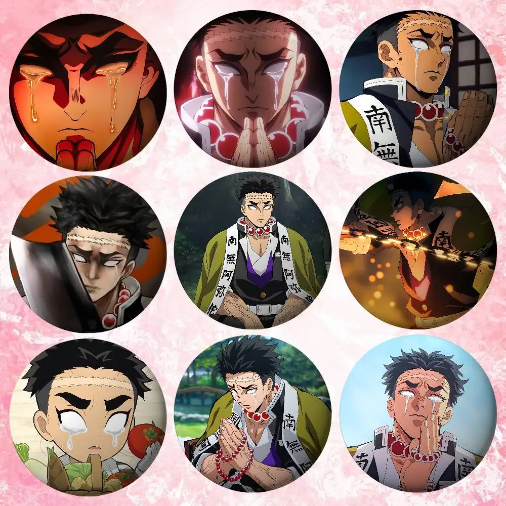 Gyomei Himejima Abzeichen Weißblech Soft Button Pin Brosche Metall Abzeichen Benutzerdefinierte Schmuck Zubehör Hut Tasche Revers