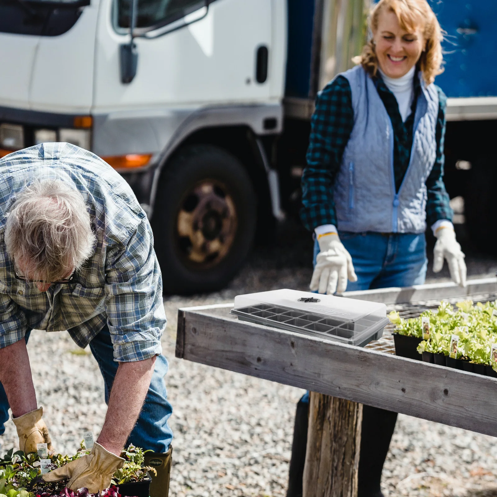 

2pcs 24-Cell Plastic Waterproof Nursery Tray Garden Plant Germination Box Flower Growth Starter Greenhouse Gardening Tool