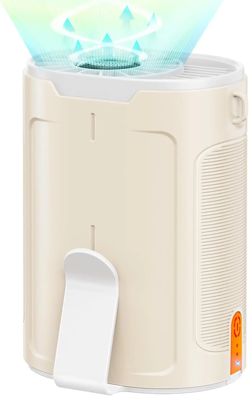 

Портативный вентилятор с ИИ 2026, перезаряжаемый, 4 скорости, мощный воздушный поток до 25 часов работы, носимый для кемпинга, активного отдыха и работы на стройке - Шампань