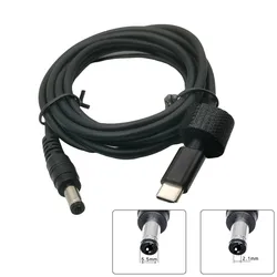 Typ C do DC 5.5*2.1 Adapter kabel USB C męskie ładowanie dla Lenovo Asus Dell Hp ładowarka do notebooka kabel zasilający 5.5MM * 2.1MM