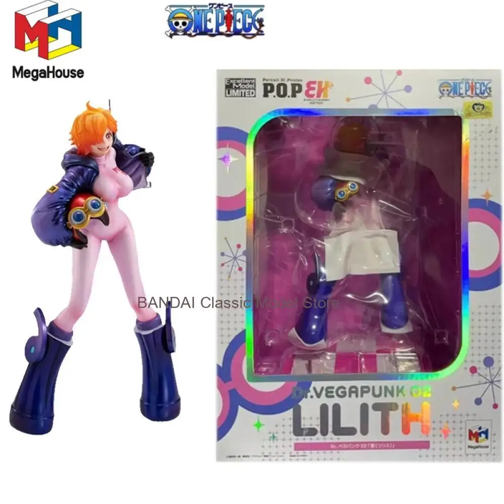 

MegaHouse Original P.O.P One Piece Anime Figure Evolutionary History Dr.Vegapunk Lilith Action Figure Toys Gifts Collectible
