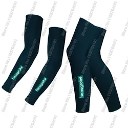 Hansgrohe Cycling Team 2024 Leg Warmers UV Protection Cycling Arm Warmer Road Bike Leg Sleeve MTB