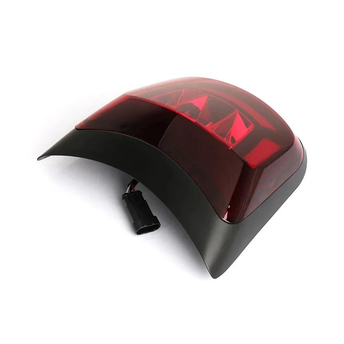 

#681U Motorcycle LED Tail Brake Light Rear License Lamp Daytime Running Signal for Vespa GTS300 GTV300 2023-2025 Black (Black)