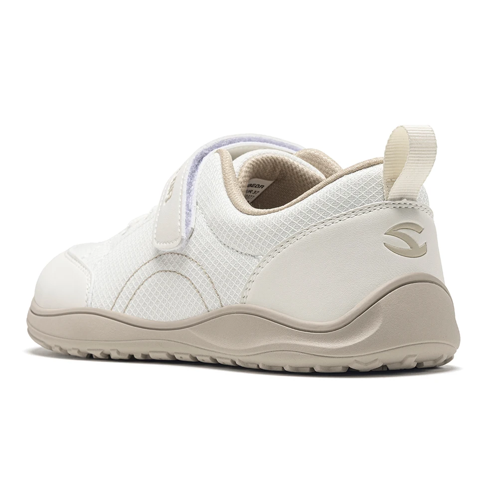 HOBIBEAR Breitpassform Kinderschuhe Barfuß-Sneaker mit Klettverschluss Kunstleder Mesh Leichte Zero-Drop Laufschuhe – Detail 3