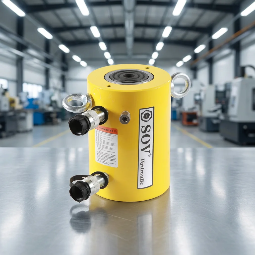 700bar  100Ton Industrial Double-Acting Hydraulic Cylinder High Tonnage Jacks for Installation & Maintenance Equipment