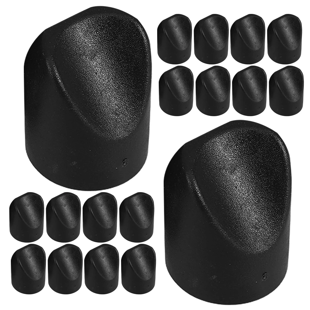 

50pcs Folding Chair Accessories Black V Shaped Stability Plugs 7/8 Inch PP Non Marring Protectors Easy Chairs