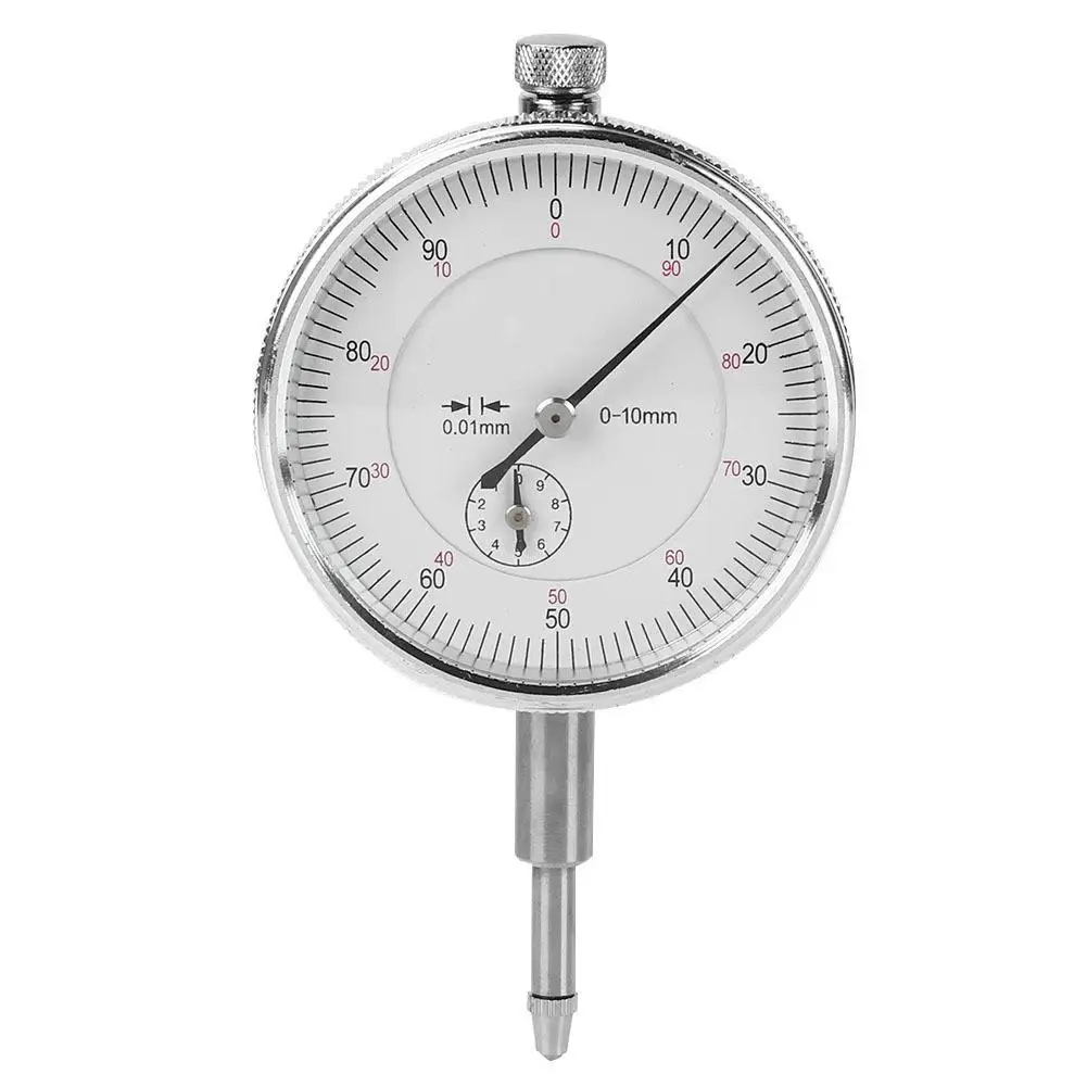 

High Precision 0-10MM 0.01MM Aluminum Alloy Dial Indicator Gauge Manual Measurement Tool Comparator