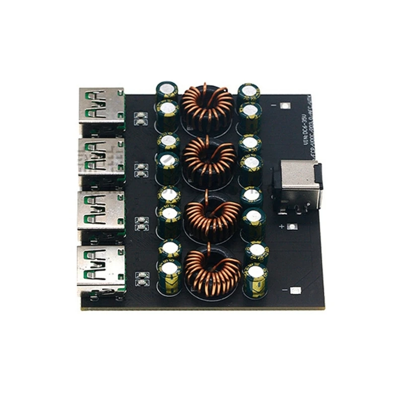 

Small 4 Device Fast Charging Board Intelligent 4 Output quick charges Circuit Board Simple Installation for Home & Office Use