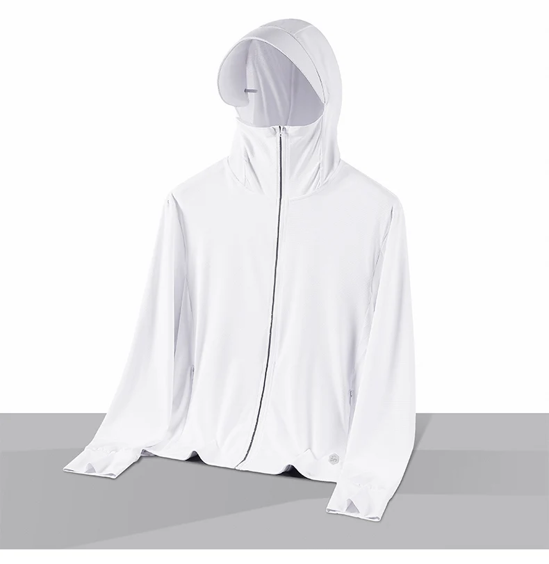  Sommer Dünne Paar Sport Freizeit Sonnenschutz Kleidung Komfortable Hohe Qualität Eis Seide Atmungsaktive Outdoor UV Schutz Mantel – Detail 13