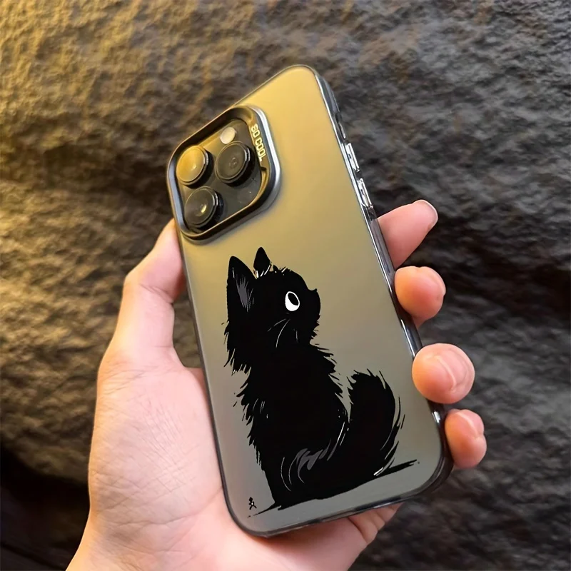 

Cartoon Premium Black Cat Phone Case for Iphone16Promax/16Pro/15/15Plus/15Pro/15Promax, Iphone 14/14Plus/14Pro/14Promax