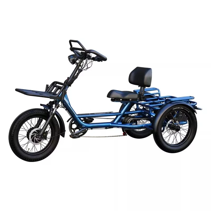Youth version torque power tricycle differential three drive pedal adult bicycle oil brake