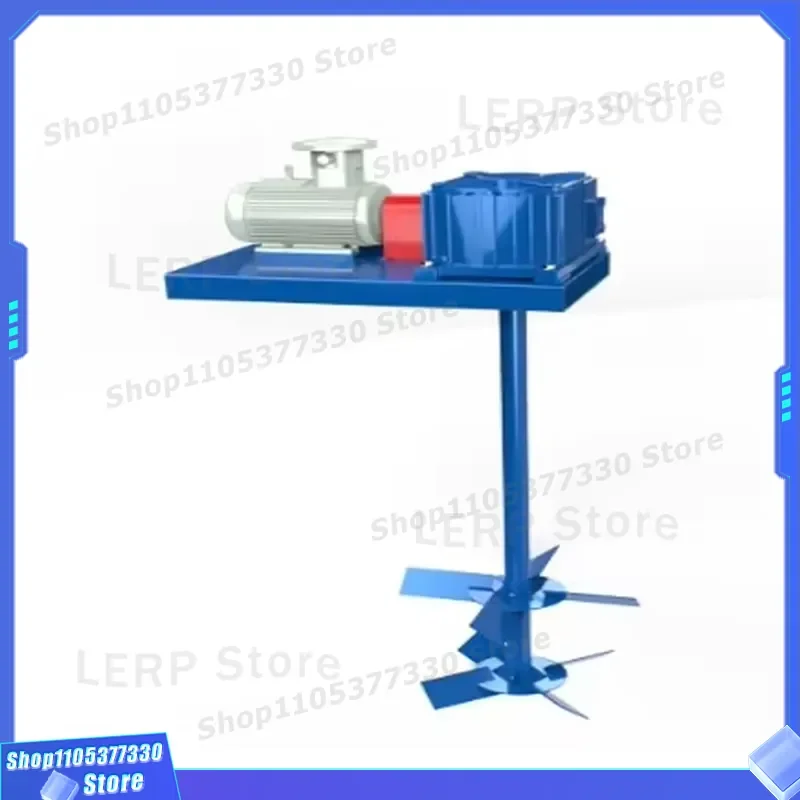 Single Impeller Mud Mixer with Worm Gear Reducer for Drilling Mud Tank Heavy Duty Industrial Mixing Equipment Double Shaft