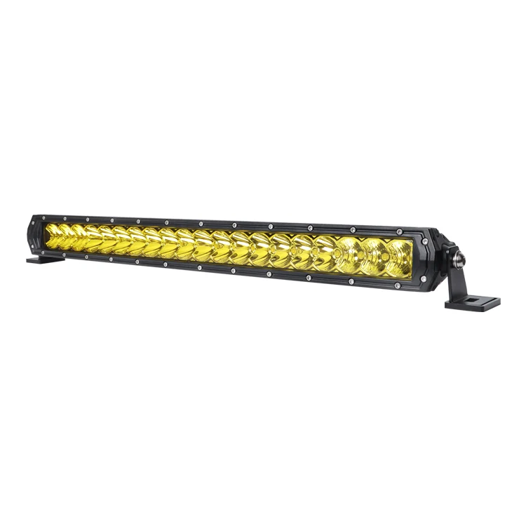Amber White Slim LED Light Bar 7.5-41 Inch 12V 24V Spot Flood Combo Front Grille Mount Driving Work Lamp For 4WD Offroad Truck