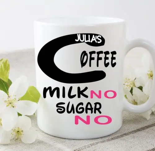 Coffee Name Cup Mug Gift Novelty Funny Personalised Birthday Christmas Present