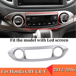 For Honda CRV CR-V 2013 2014 2015 2016 Car Center Control Air Conditioning Switch Panel Cover Trim ABS Matte Styling Accessories
