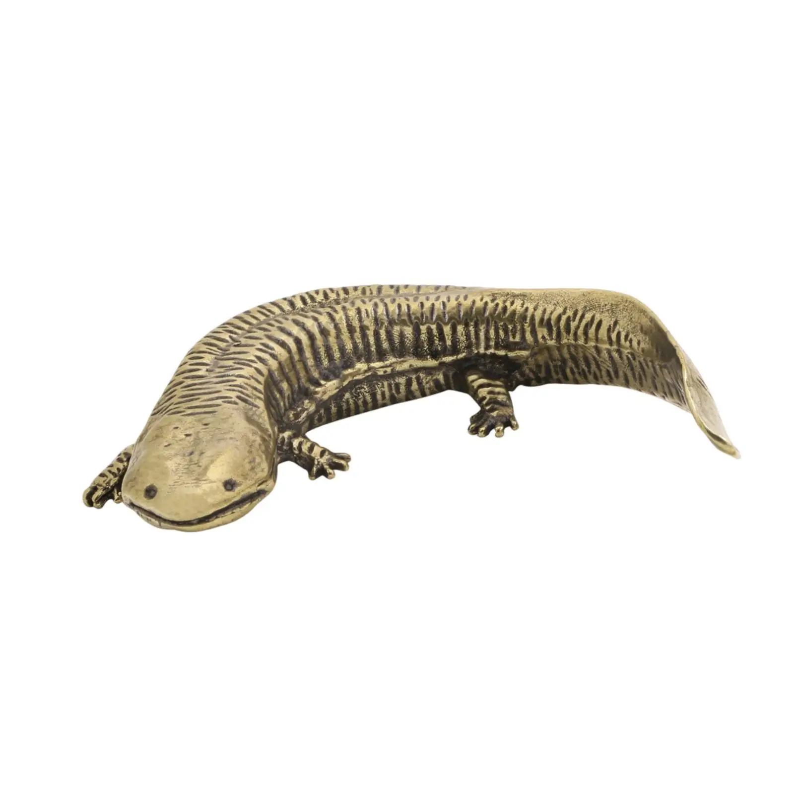 銅製のサラマンダーの彫刻、真鍮製の動物の装飾品、リアルなデザインで、パーティーの記念品や装飾に最適。