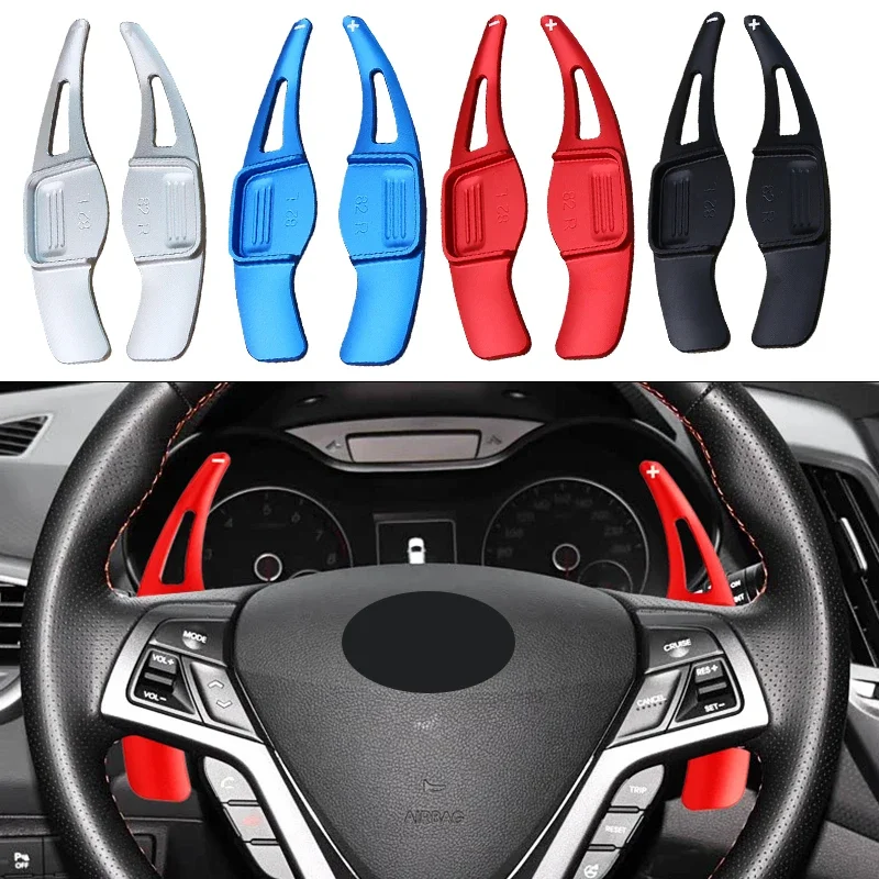 Aluminum Alloy Car Steering Wheel Shift Paddle For Hyundai Veloster 2015 2016 2017 DSG Shifter Extension Accessories
