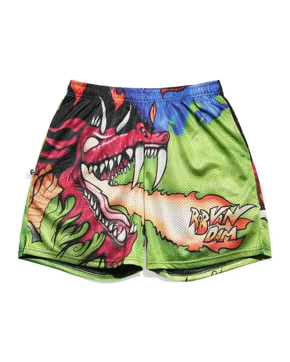 25 Pantalones cortos vintage para hombre y mujer, pantalones cortos NWO Wolfpac Wolf Royal Rumble, pantalones cortos informales transpirables de secado rápido para uso diario en la playa