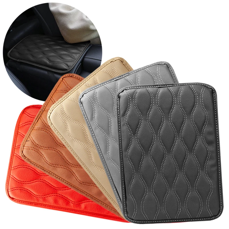 

Car Armrest Pad Universal Multi-color Auto Leather Armrest Pads Protective Waterproof Hand Cushion Car Accessories Interior 1Pc