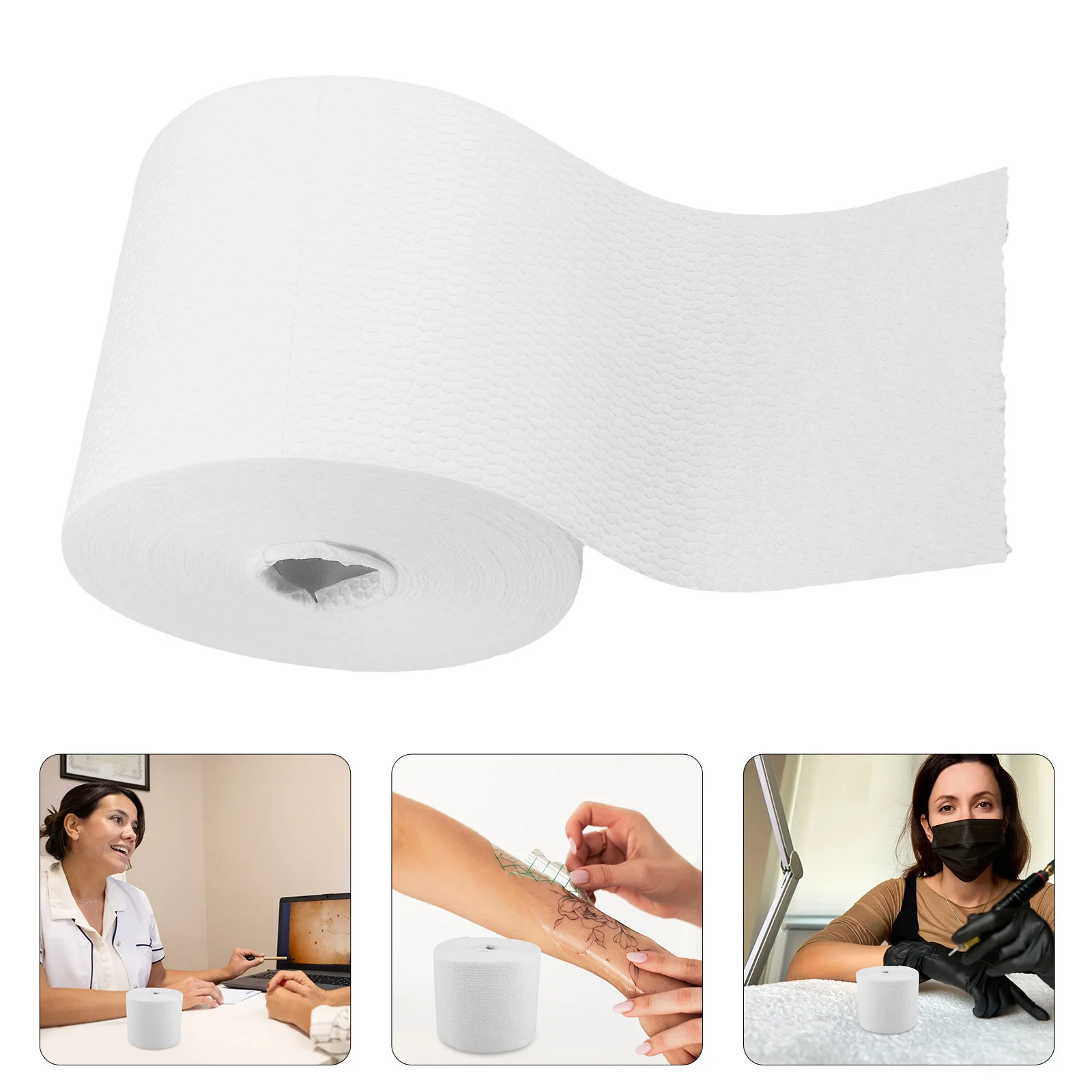 1 ロール使い捨てソフトタトゥークリーニングタオルメイク落とし用フェイシャルクロス美容用速乾性スキンクレンジングワイプ