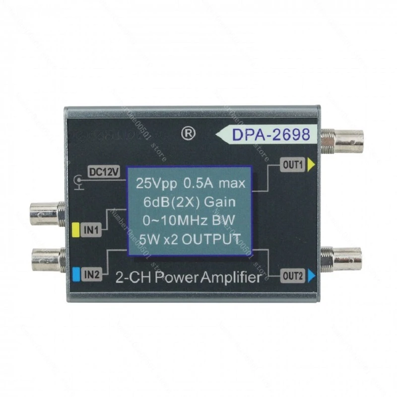 DPA-2698 DPA-1698 Dual Channel 0-10MHz 5W 2x Gain Signal Power Amplifier for DDS Functional Signal Generator DPA2698 DPA1698