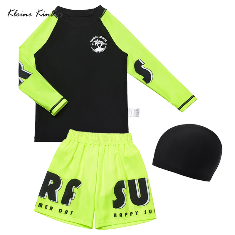 

Boys Swimwear Anti UV Kids Swimsuit for Boys Long Sleeve Dinosaur Children Swimming Bathing Suit Rash Guard Summer Beach Clothes