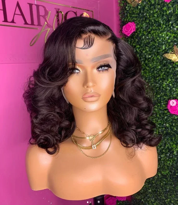 2026 Body Wave Brazilian Human Hair Lace Frontal Wig for Women Pre-Plucked Natural Looking Hair Extensions - view 5