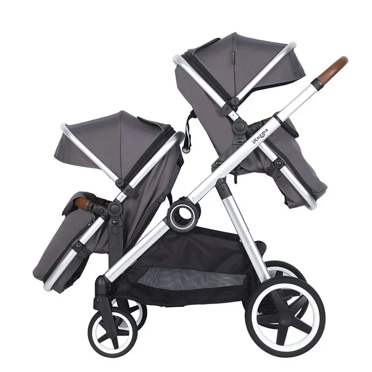 2024 Stroller Ready To Ship Two Kids Double Pushchair Dual Twin Pram