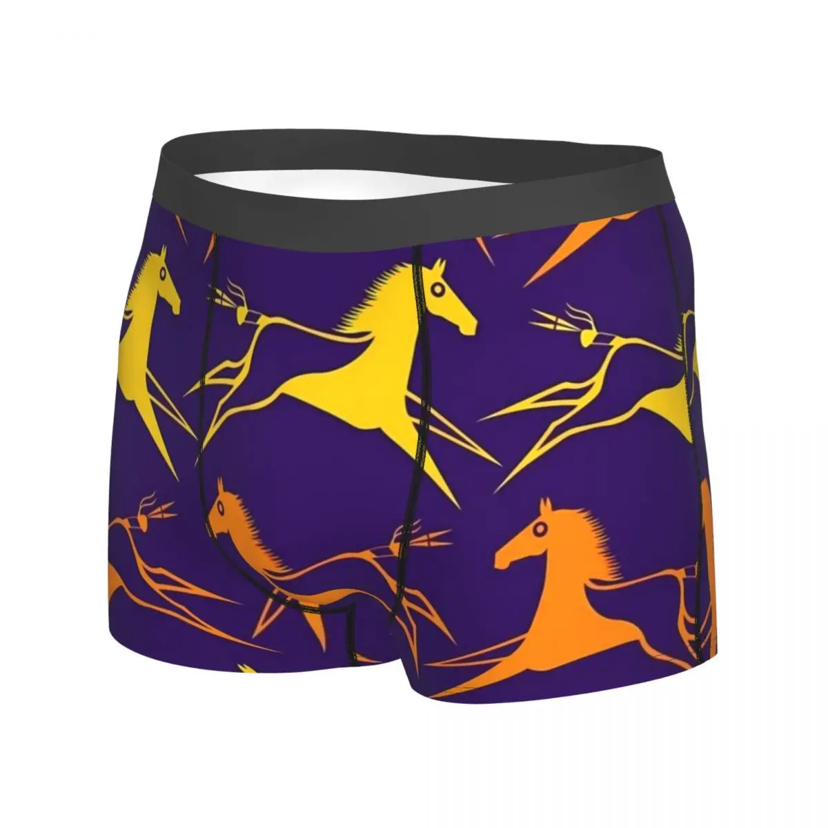 War Horse Underwear Abstract Animal 3D Pouch Hot Boxer Shorts Printing Shorts Briefs Soft Man Underpants Big Size