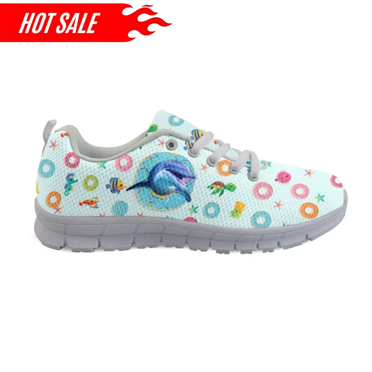 2023 New Casual Sneakers for Women Glum and Dolphin Athletic Shoes Outdoor Non-slip Wear-resistant Walking Footwear