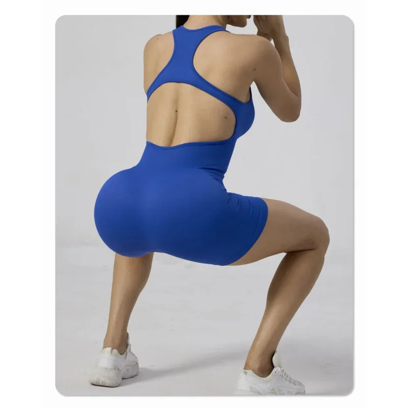 Fitness Overalls Yoga Suit Dance One Piece Women Workout Clothes Sports Bodysuit Balck Shorts Jumpsuit Gym Bodysuits Sportwear