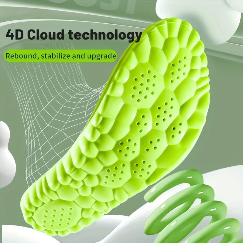 زوج واحد من نعال الأحذية الرياضية فائقة النعومة 4D لسلال القدم ونعل الحذاء ودعم القوس #4