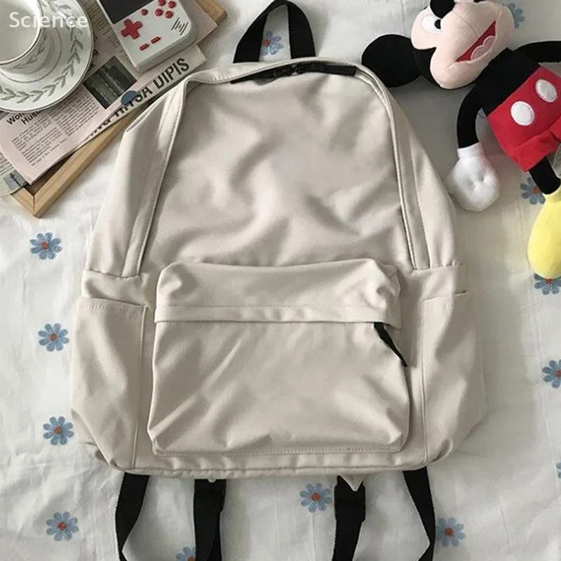 Fashionable Canvas Large Capacity Backpack Anti-theft Single Shoulder Backpack For Teenagers
