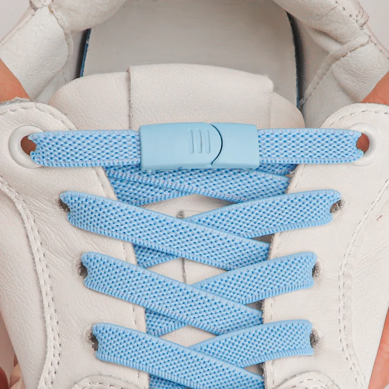 New Magnetic Buckle Shoe Laces No Tie Shoelaces Tieless Shoelace Quick Release Clasp Lock for Sneakers Canvas Casual Shoe Boots