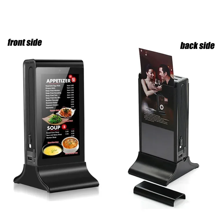 7 Inch LCD Touch Screen Android Restaurant Hotel Desktop Table Advertising Ad Player Restaurant Advertising Display