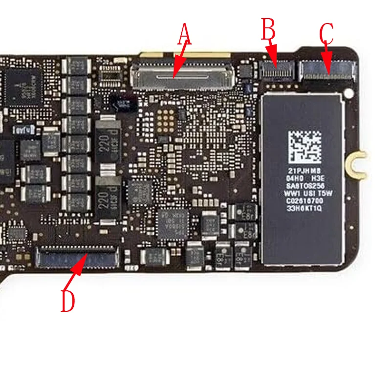 

1-10Pcs Plug Lcd Display Flex FPC Connector Trackpad TPAD Audio Speaker Sound Jack For Macbook Retina 12" A1534 2015 2016 2017