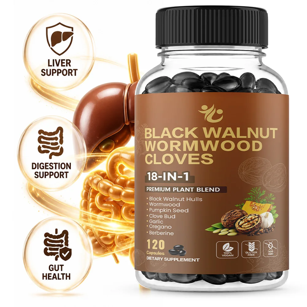 Premium Wormwood Cleanse Supplement, with Black Walnut, Clove, Supports Intestinal Health, Detox & Digestive Balance