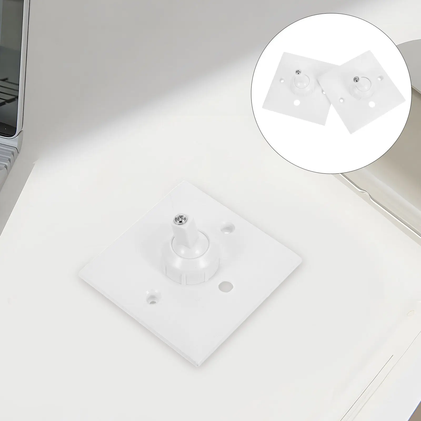 2Pcs Pir Infrared Wall Mount Bracket Adjustable Security Sensor Alarm Motion Mount for Living Room Office