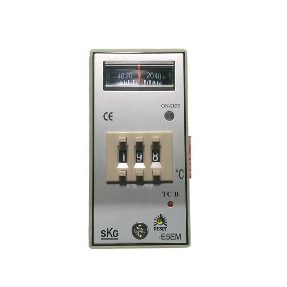 

Taiwan SKG Dial Meter Temperature Controller SKG E5EM Temperature Controller SKG TE5EM K 0-199 ℃ 0-399 ℃ 0-999 ℃