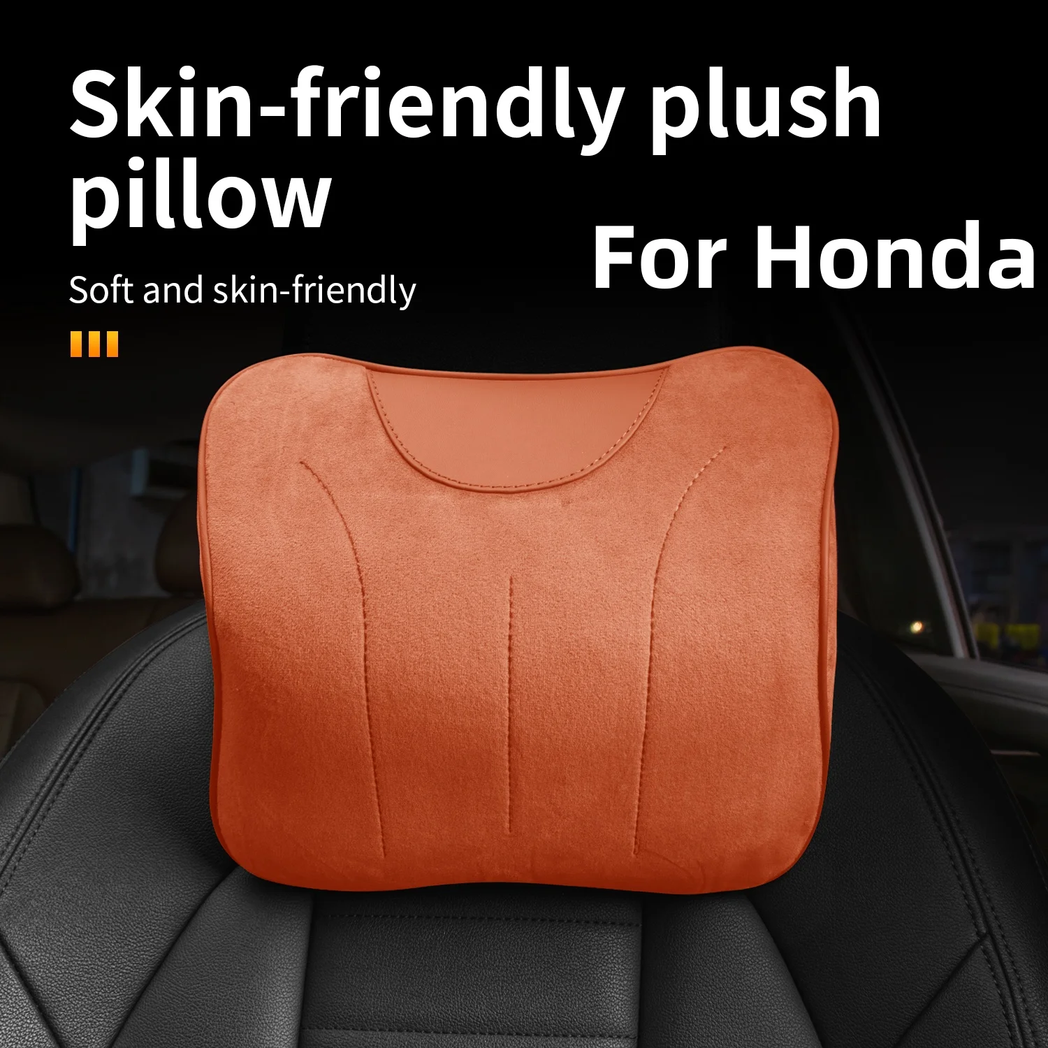 Comfort Boost Plush Car Neck Pillow Universal Fit Interior Decor For Honda CIVIC (FB6/FK8/Type R) Accord CR-V HR-V XRV Elysion