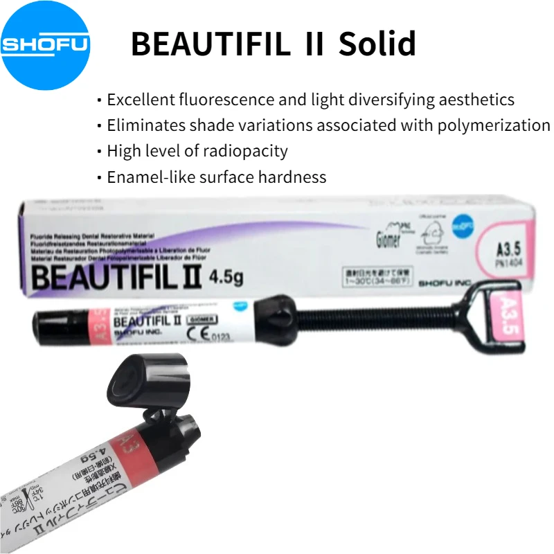 

SHOFU Dental Light Curing Composite Resin Dental Dentistry High Level of Radiopacity Resin Dental Modeling Resin Material