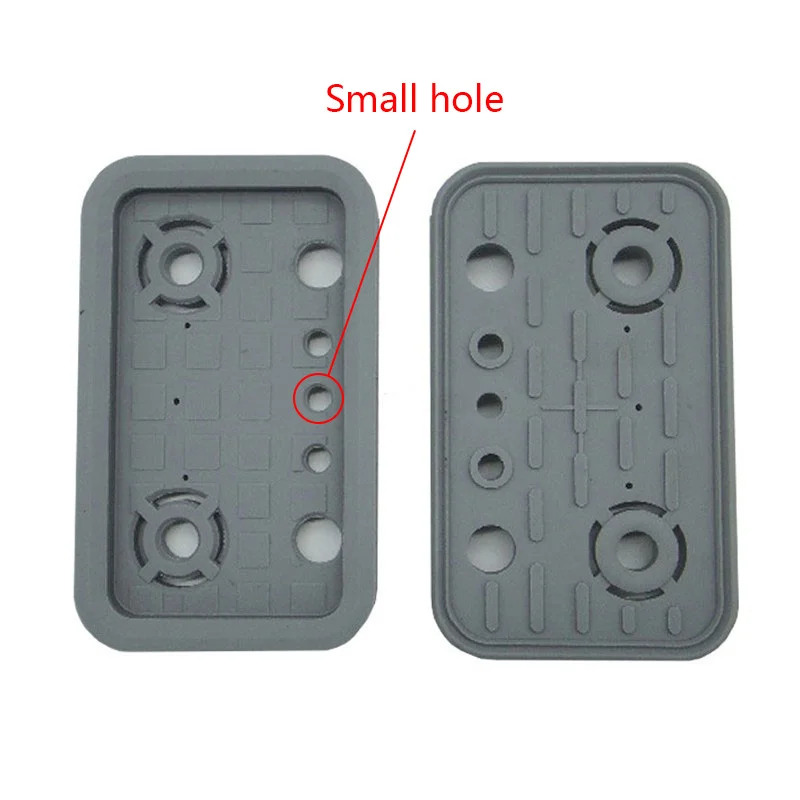 5pcs Top Suction Plates Rubber Suction Pad (125mmx75mmx17mm with Small/Large Hole) for Vacuum Blocks
