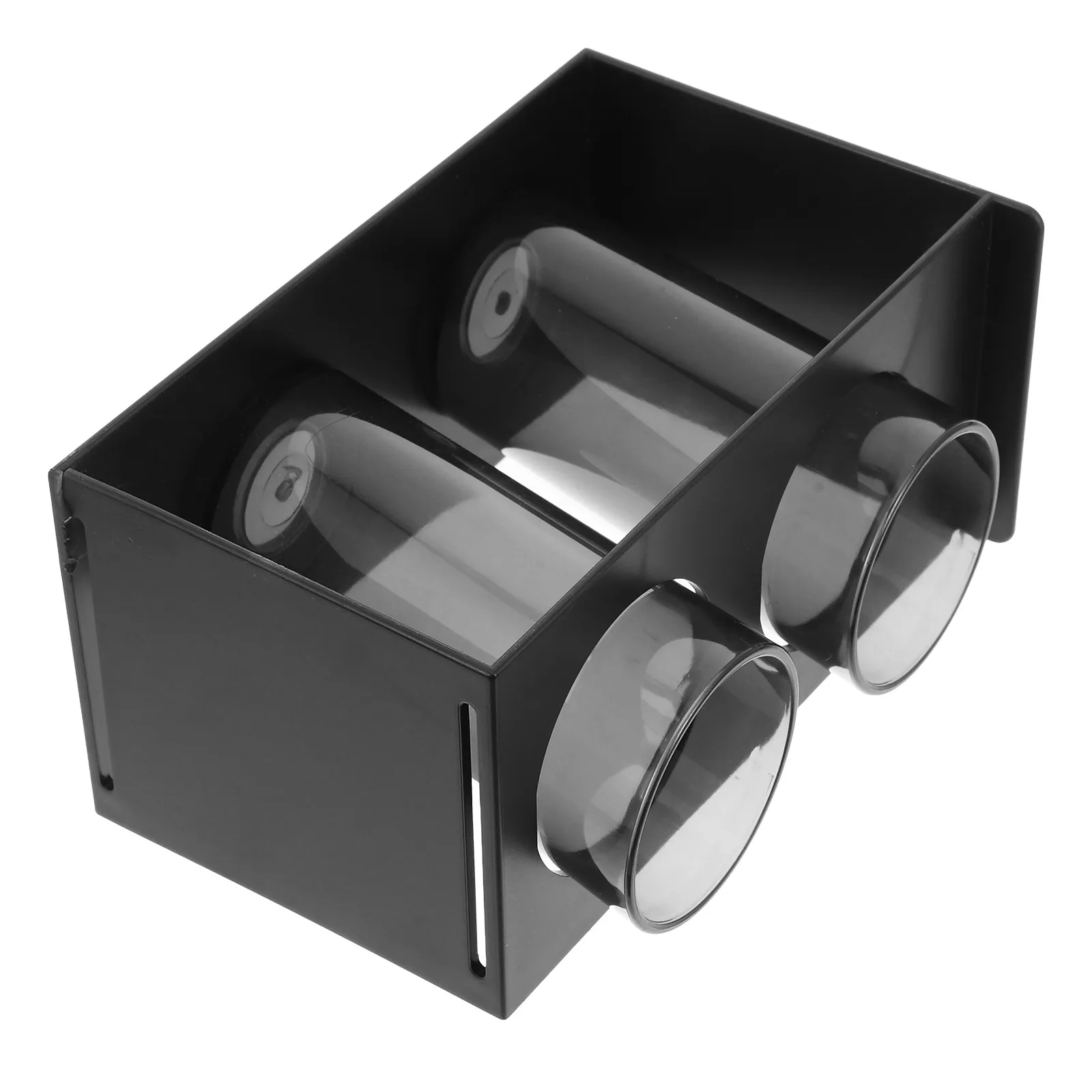 Double-Grid Pen Container Multi-Function Desktop Pen Organizer Plastic Pencil Holder Large Capacity for Office Home School