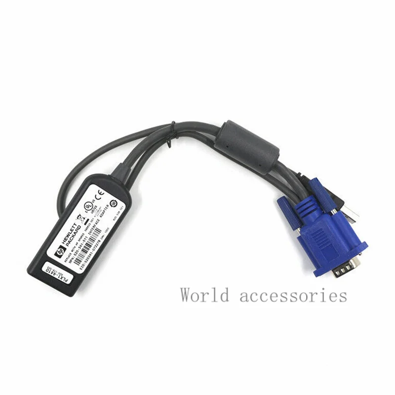 

396633-001 FOR HP 336047-B21 KVM USB Adapter Cable 396633-001 VGA to RJ45 USB for KVM INTERFACE ADAPTER 1PK Console USB Virtual