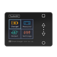 ToolkitRC M6 V2 DC 150W 10A LCD 2-6S Lipo Battery Smart Balance Charger Discharger With Voltage Servo Checker Receiver Signal Te
